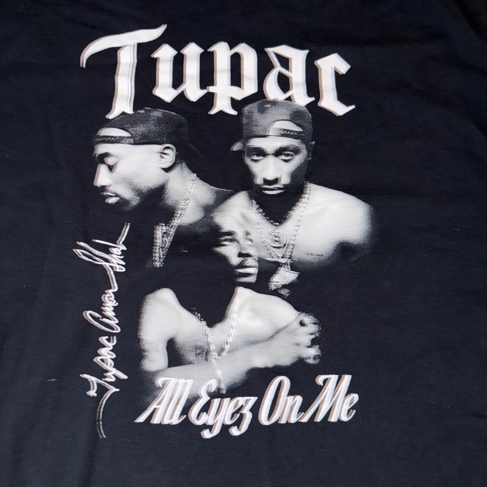 2Pac Tupac All Eyes On Me Graphic Tee Shirt Mens XXL Black